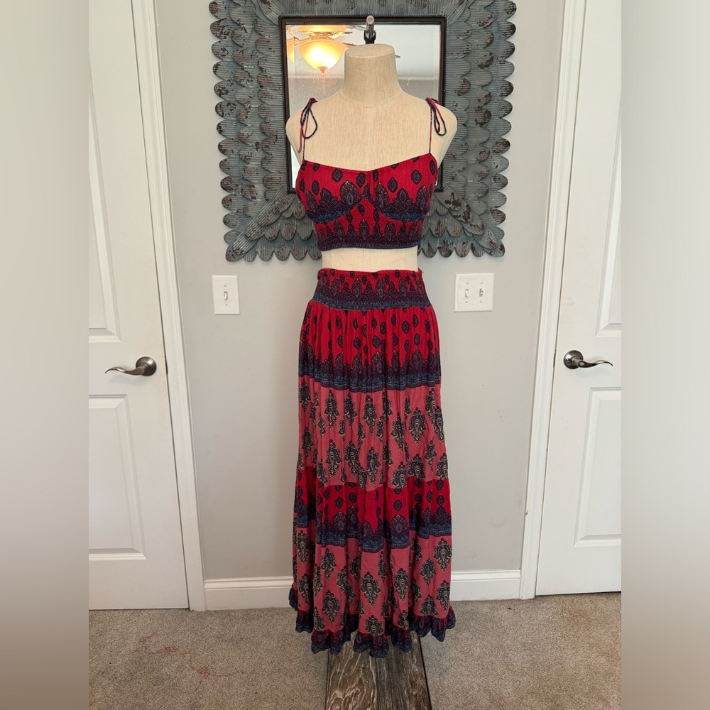 Free People Goa Printed Slip Set